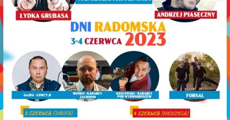 Dni Radomska Dni Pe Ne Wydarze I Koncert W Radomsko Pl