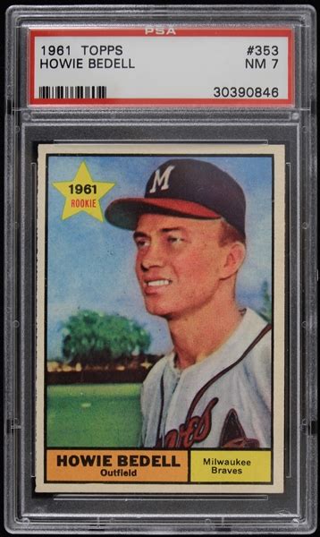 Lot Detail 1961 Howie Bedell Milwaukee Braves Topps Baseball Trading