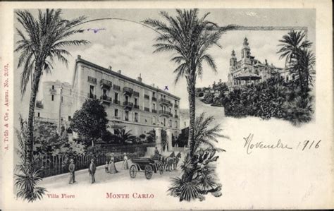 Ansichtskarte Postkarte Monte Carlo Monaco Villa Flore Akpool De