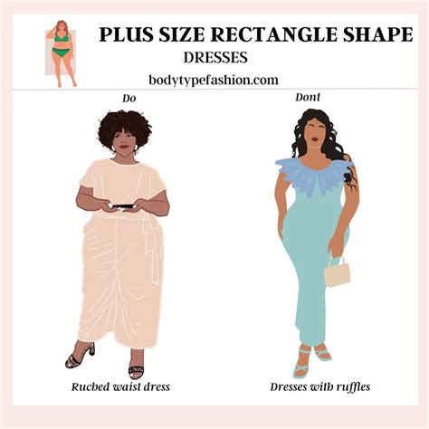 How to Dress Plus Size Rectangle Shape - Fashion for Your Body Type