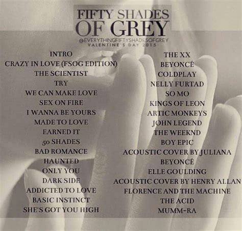 Songs from fifty shades of grey movie - doascse