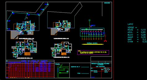 Instalación Eléctrica En Autocad Descargar Cad 26028 Kb Bibliocad