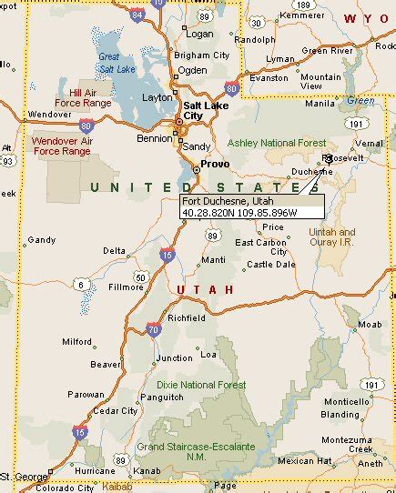 Fort Duchesne, Utah Map 4