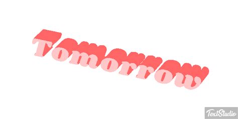 Tomorrow Word Animated GIF Logo Designs