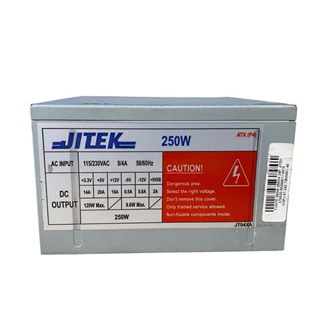 Fonte Nominal Jitek Modelo Jt04xa 24 Pinos 250w Sata Shopee Brasil