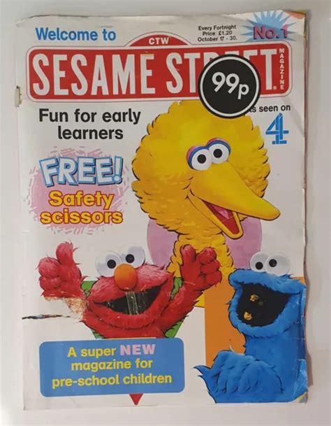 Sesame Street Magazine Comic Uk First Issue October