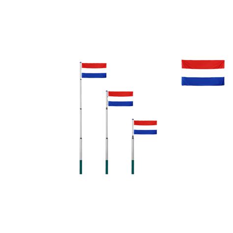 Koop Deubois Telescopische Vlaggenmast 630cm Met Nederlandse Vlag