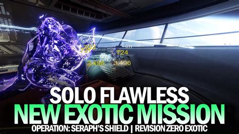 Solo Flawless Operation Seraph S Shield New Exotic Mission First