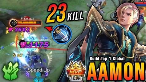 23 Kills Aamon One Hit Build PLEASE TRY Build Top 1 Global Aamon