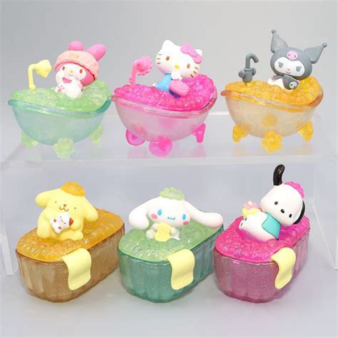 6pcs Set 6 8cm My Melody Anime Figure Kuromi Pochacco Hello Kitty