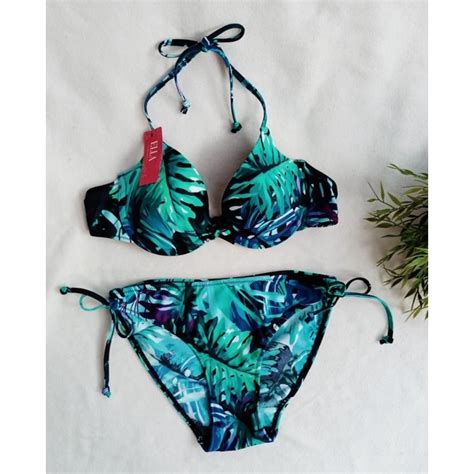 Jual Bk Rxt Daun Hijau Bikini Busa Push Up Dan Ada Kawat Shopee Indonesia