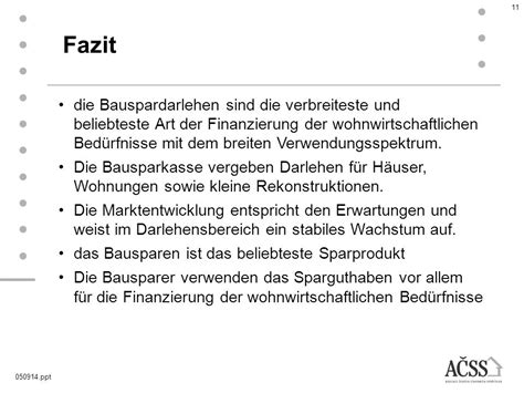 Rolle Des Bausparens Am Markt Der Wohnwirtschaftlichen Finanzierung In