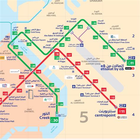 Dubai Metro Green Line Map Map Stations Timings Dubidor