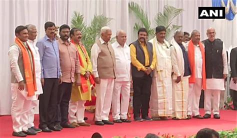 Karnataka 10 Jds Congress Turncoat Mlas Take Oath As Ministers In