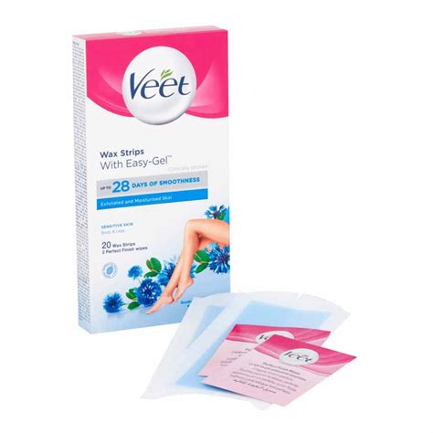 Veet Wax Strips For Sensitive Skin 20 Pack Wilko