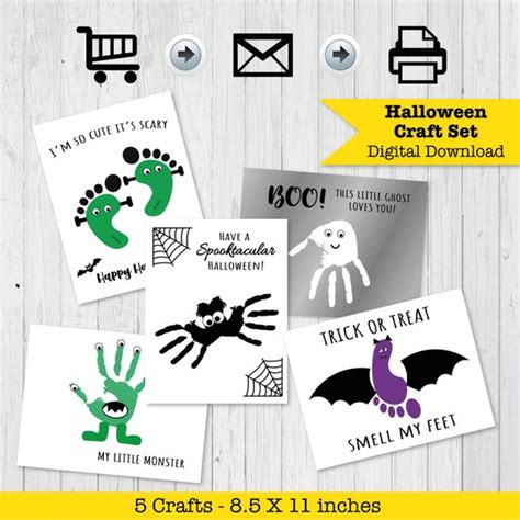 Halloween Handprint Craft, Monster Handprint, Happy Halloween Craft for ...