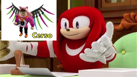 Knuckles Aprueba Avatars De Youtubers De Roblox Memes Knuckles Youtube