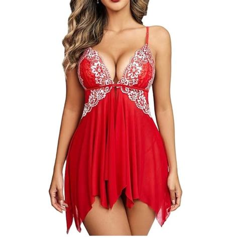 Avidlove Intimates Sleepwear Lace Lingerie Front Closure Babydoll V Neck Poshmark