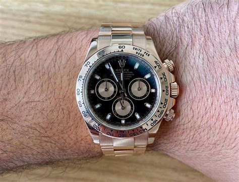 Montre Rolex Daytona En Or Rose Avec Cadran En Or Noir Et Rose 116505