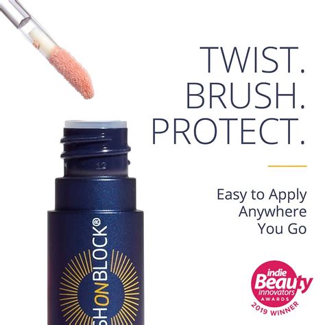 Brush On Block Protective Lip Oil SPF Sunscreen Nude Tint Buy