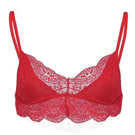 Gersome Sexy Lace Lingerie For Women Plus Size Vest Crop Wireless Bra