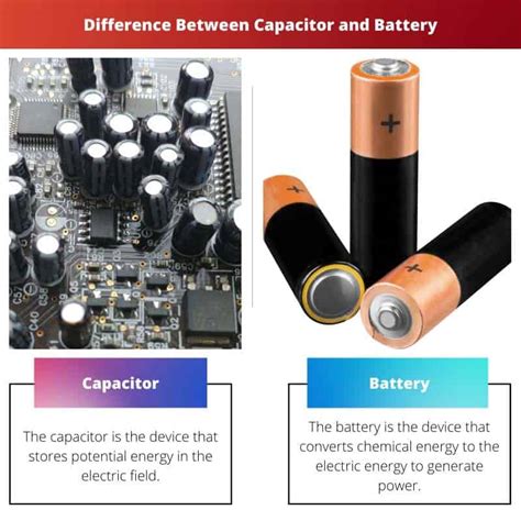 Capacitor vs Battery: Difference and Comparison