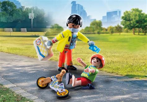 Playmobil City Life Pas Cher Secouriste Avec Bless