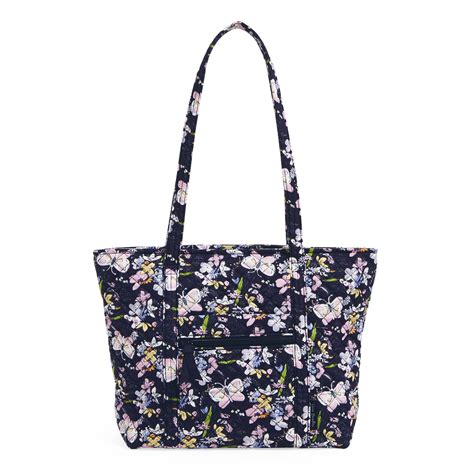 Vera Bradley Women S Recycled Cotton Small Vera Tote Bag Bloom Boom