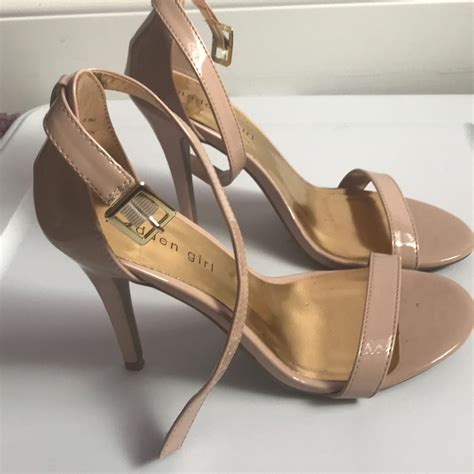 Madden Girl Nude Strap Sandal Heels Gem