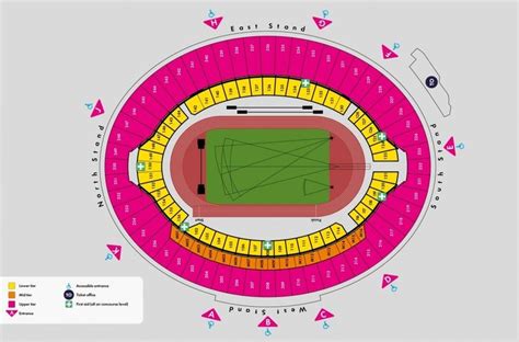 London Olympic Stadium Seating Plan Athletics World Athletics