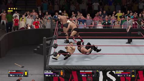 Wwe 2k17 New Universe 2 Goldberg Vs Ric Flair Vs Sting Vs Eddie