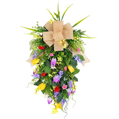 Tulips Hanging Upside Down Tree Wreath Simulation Flower Romantic