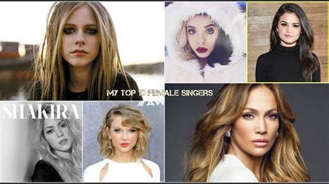 My Top 10 Favourite Female Singers Youtube