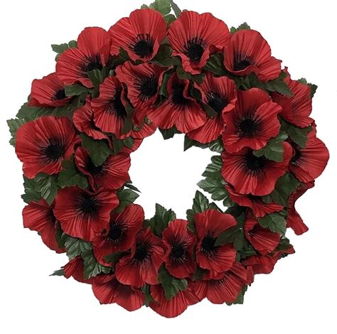 Remembrance Red Poppy Wreath