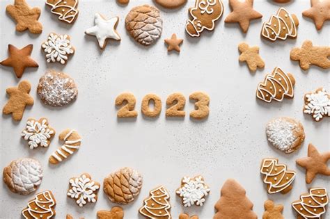 Premium Photo Christmas Handmade Cookies With Date