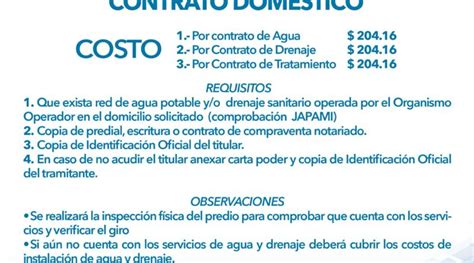 Requisitos Para Contratar Agua Y Drenaje Actualizado Julio 2023