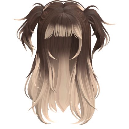 Messy Pigtails Wolf Cut Brown Blonde S Code Price RblxTrade