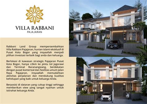 Villa Rabbani Pajajaran Hunian Islami Eksklusif Di Pusat Kota Bogor