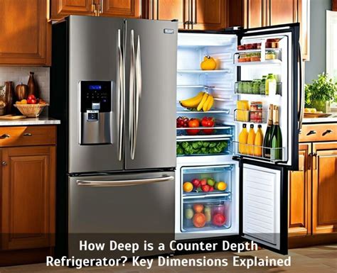 How Deep Is A Counter Depth Refrigerator Key Dimensions Explained Vassar Chamber