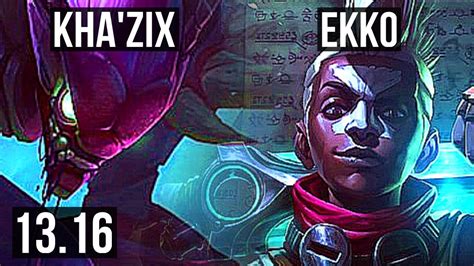 Kha Zix Vs Ekko Jng Rank Kha Rank Legendary Kr