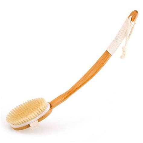 Akoada Bath Brush Body Brush Shower Brush Back Scrubber With Natural Bristles And Long