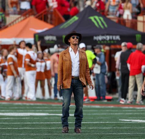 Matthew Mcconaughey Lectures Texas Football Fans For Trashing Field