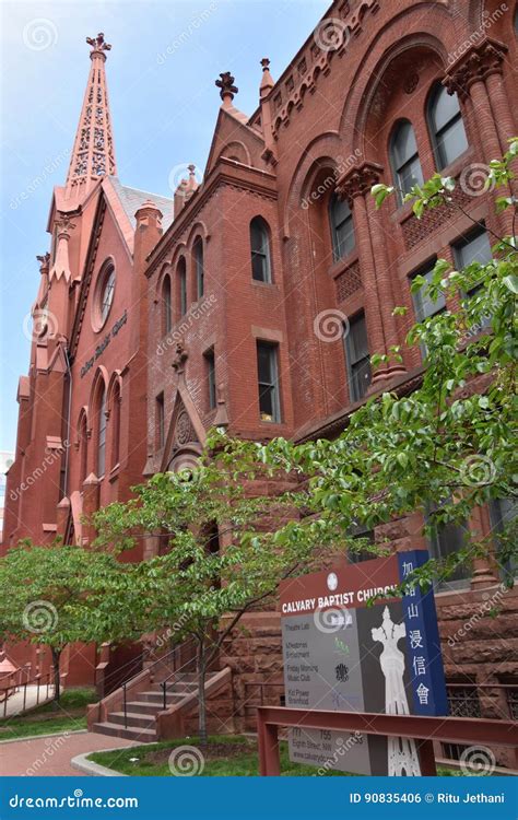 Calvary Baptist Church In Washington Dc Editorial Photo Image Of