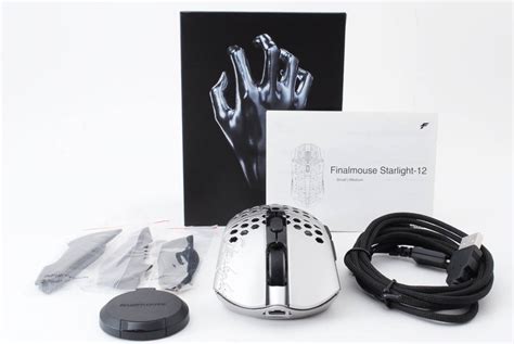 ファイナルマウス スターライト12 テンズ Mサイズfinalmouse Starlight 12 Tenzブラック シルバー 付属品