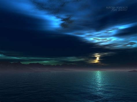 Wallpaper Sunlight Sunset Sea Night Reflection Sky Moonlight