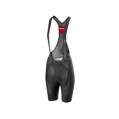 Castelli Free Aero Race Rosso Corsa Black Woman Bib Shorts