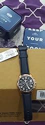 Fossil Men Leather Analog Blue Dial Watch Fs4835Ie Band Color Blue