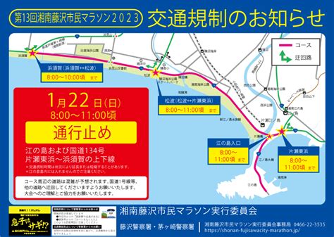 第13回湘南藤沢市民マラソン2023開催 第13回湘南藤沢市民マラソン2023開催 1月22日830スタート