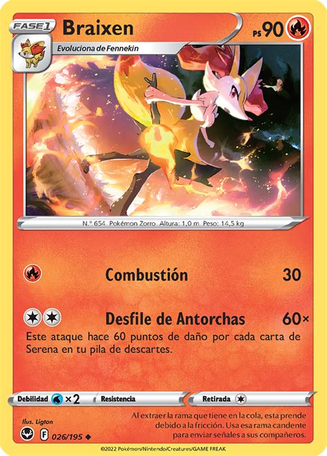 Braixen Tempestad Plateada Tcg Wikidex La Enciclopedia Pokémon