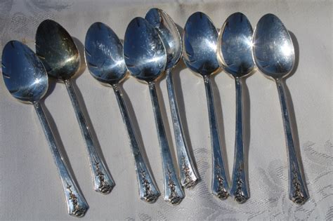 Vintage Holmes Edwards Silver Plate Flatware Set For 8 Spring Garden